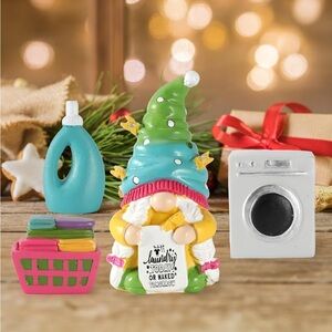 Gnome laundry room figurines